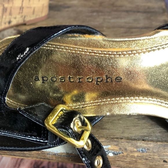 *681 Apostrophe Strappy Peep Toe Wedges - Picture 7 of 8